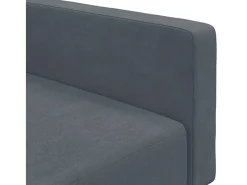 vidaxl Sofá*Sofá-cama 2 lugares c/ apoio de pés veludo -escuro Cinzento