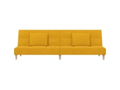 Sofá-cama 2 lugares com duas almofadas tecido^vidaxl Hot