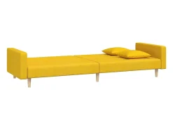 Sofá-cama 2 lugares com duas almofadas tecido*vidaxl Clearance