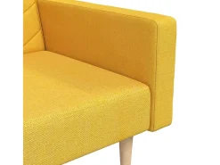 Sofá-cama 2 lugares com duas almofadas tecido*vidaxl Clearance