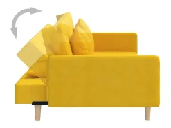 Sofá-cama 2 lugares com duas almofadas tecido*vidaxl Clearance
