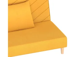 Sofá-cama 2 lugares com duas almofadas tecido^vidaxl Outlet
