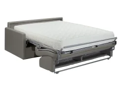Vente-unique Sofá*Sofá-cama abertura rápida 4 lug. colchão de 22 cm veludo verde CALIFE Verde esmeralda