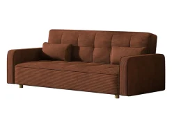 Sofá-Cama Conversível 3 Lugares Veludo Cotelê Estilo Escandinavo Moderno*Concept-Usine Clearance