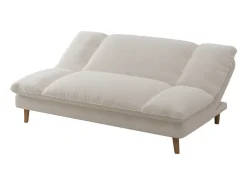 Clearance Sofá-Cama Conversível de 3 Lugares em Veludo Cotelê Azul Estilo Escandinavo Sofá