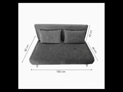 Sofá-Cama Conversível em Veludo Cotelê 2 Lugares ENNIS^Concept-Usine Hot