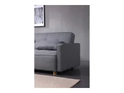 Sofá-Cama Conversível Escandinavo 3 Lugares Cinza COPENHAGUE Design Único e Conforto XXL^Concept-Usine Best