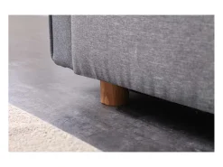 Sofá-Cama Conversível Escandinavo 3 Lugares Cinza COPENHAGUE Design Único e Conforto XXL^Concept-Usine Best