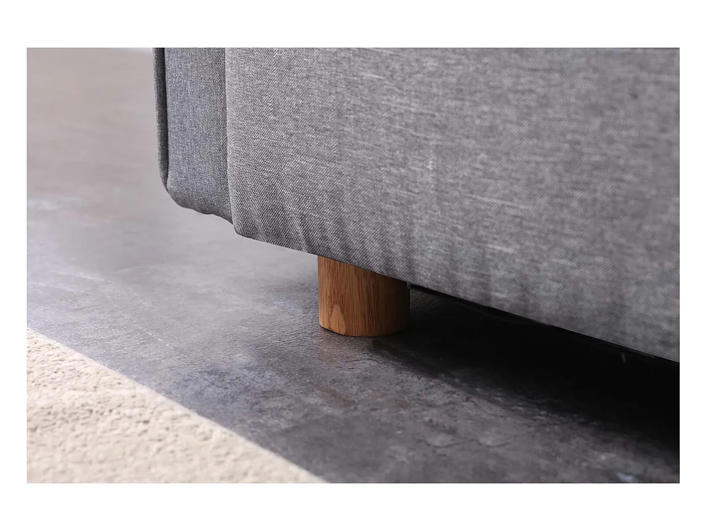 Sofá-Cama Conversível Escandinavo 3 Lugares Cinza COPENHAGUE Design Único e Conforto XXL^Concept-Usine Best