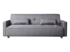 Sofá-Cama Conversível Escandinavo 3 Lugares Cinza COPENHAGUE Design Único e Conforto XXL^Concept-Usine Best
