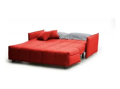 Clearance Sofá-cama Dabali, ofá de 2 lugare, 100% Fabricado na Itália, Sofá da ala com abertura para carrinho, em tecido acolchoado, com braço padrão, 150x90h85 cm, Sofá