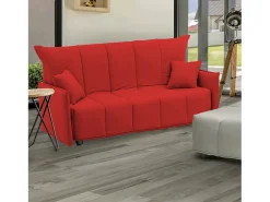 Clearance Sofá-cama Dabali, ofá de 2 lugare, 100% Fabricado na Itália, Sofá da ala com abertura para carrinho, em tecido acolchoado, com braço padrão, 150x90h85 cm, Sofá