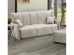 Sofá-cama Dabali, sofá de 2 lugares, 100% Fabricado na Itália, Sofá da sala com abertura para carrinho, em tecido acolchoado, com braços padrão, 150x90h85 cm,*Talamo Italia