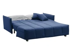 Hot Sofá-cama Dabarc, sofá de 3 lugares, 100% Fabricado na Itália, Sofá da sala com abertura para carrinho, em tecido acolchoado, com braços padrão, 190x90h85 cm, Sofá