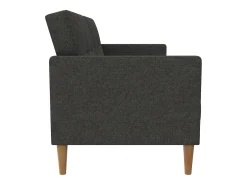 Sofá-cama de 3 lugares Lilly cinzento claro^Loft24