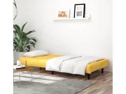 Sofá*Sofá-cama de 2 lugares veludo PT267903 Amarelo