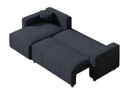 Sofá-Cama de Canto em Veludo Cotelê COSY 4 Lugares*Concept-Usine Clearance