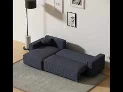 Sofá-Cama de Canto em Veludo Cotelê COSY 4 Lugares*Concept-Usine Clearance