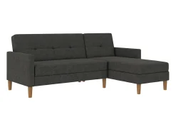 Sofá-cama em forma de L Lilly stor Verde azeitona*Loft24 Outlet