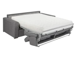 Vente-unique Sofá*Sofá-cama em tecido com assento com assento de memória de forma 120 colchão memória de forma 22cm VIZIR Violeta