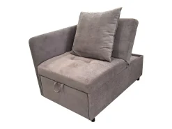Sofá-cama estofado 177x68x65 cm - Sofá-cama multifuncional 3 em 1 - Linho - Encosto ajustável - Cinza^ModernLuxe Sale