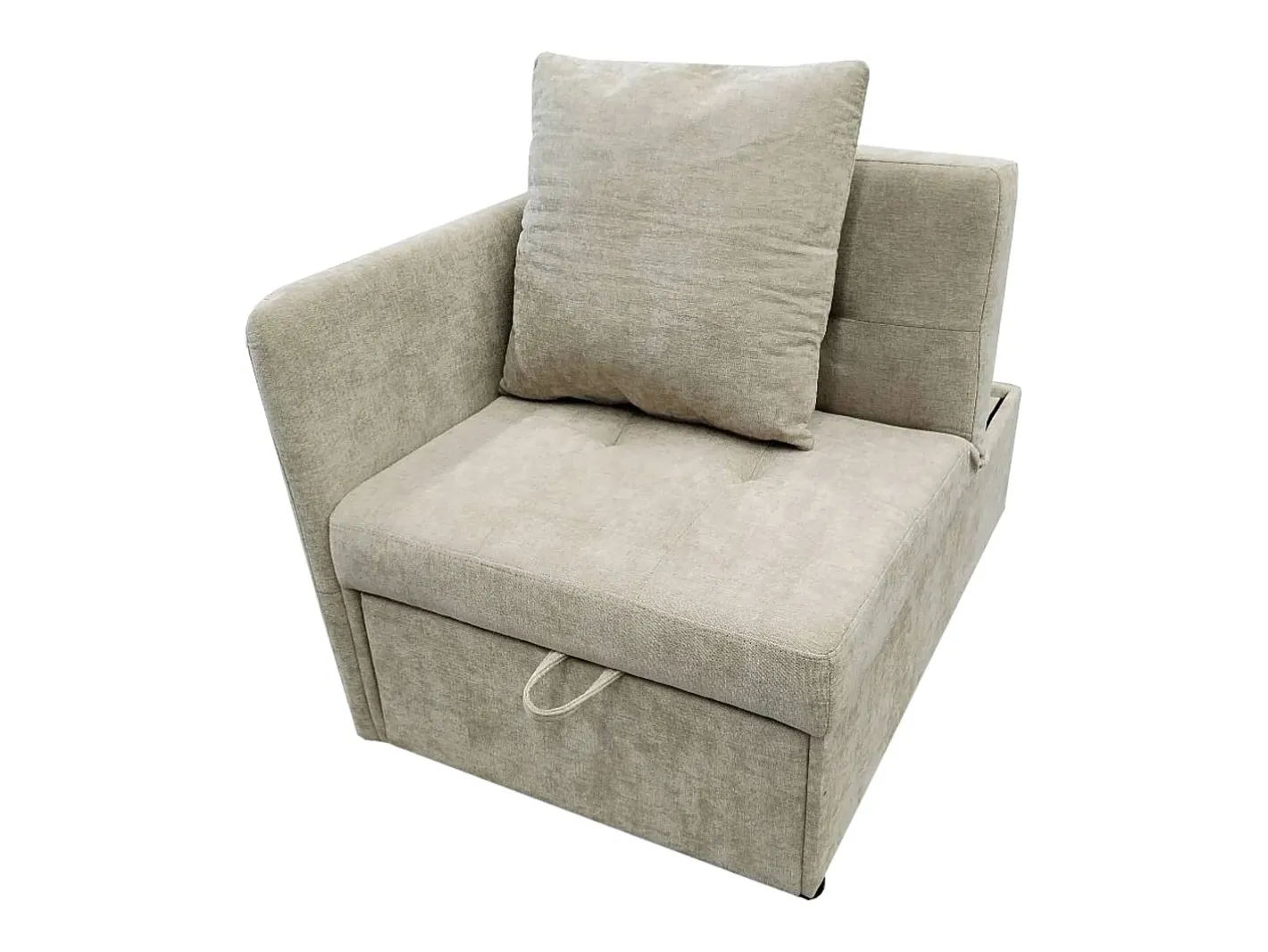 Sofá-cama estofado 177x68x65 cm - Sofá-cama multifuncional 3 em 1 - Linho - Encosto ajustável -^ModernLuxe Discount