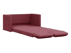 Sofá*Sofá-cama sem pés 112x174x55 cm tecido tinto PT454887 Vermelho