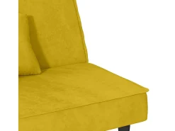 vidaxl Sofá*Sofá-cama veludo Amarelo