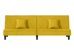 vidaxl Sofá*Sofá-cama veludo Amarelo