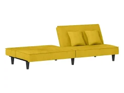 vidaxl Sofá*Sofá-cama veludo Amarelo