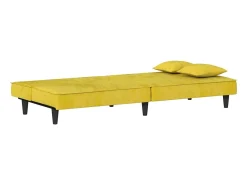 vidaxl Sofá*Sofá-cama veludo Amarelo