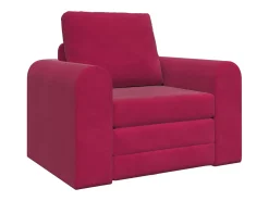 vidaxl Sofá*Sofá-Cama Vinho 98 x 71 x 83 cm Veludo Vermelho