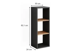 Vicco Prateleira*Standregal carvalho antracite/goldkraft 30x24x80.1 orlando Cinza antracite