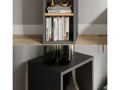 Vicco Prateleira*Standregal carvalho antracite/goldkraft 30x24x80.1 orlando Cinza antracite