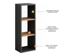 Vicco Prateleira*Standregal carvalho antracite/goldkraft 30x24x80.1 orlando Cinza antracite