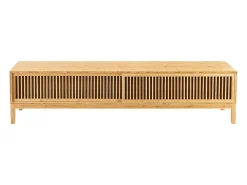 Suporte de TV de bambu com design exclusivo 180 x 40 x 38 cm cor natural código 03_0007874*Helloshop26 Clearance