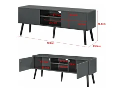 Suporte de TV de design suporte para TV de 120 cm cinza escuro/ 03_0005864^Helloshop26 Outlet