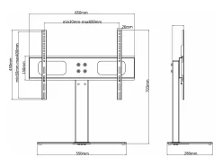 Suporte de TV independente para TVs LCD/Plasma de 32 a 70 polegadas gabinete 2502008*Helloshop26 Outlet