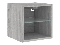 Suporte de TV multimídia prateleira de TV buffet de TV sala de jantar sala de estar quarto com LED 8 peças Sonoma Engineered Wood cinza 02_0029483*Helloshop26 Best