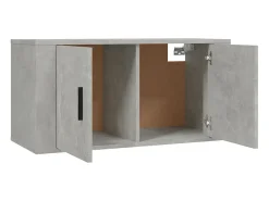 Suporte de TV multimídia prateleira de TV aparador de TV montado na parede adequado para sala de jantar sala de estar quarto 80 x 34,5 x 40 cm cinza 02_0027805*Helloshop26 Hot