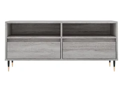 Clearance Suporte de TV multimídia prateleira de TV buffet de TV sala de jantar sala de estar quarto sonoma 100 x 345 x 445 cm madeira projetada cinza 02_0028325 Móvel De Tv