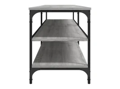 Suporte de TV multimídia prateleira de TV buffet de TV sala de jantar sala de estar quarto sonoma 200 x 30 x 50 cm madeira projetada e metal cinza 02_0028436^Helloshop26 Hot