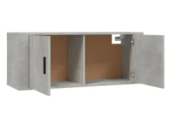 Suporte de TV multimídia prateleira de TV aparador de TV montado na parede adequado para sala de jantar sala de estar quarto 100 x 34,5 x 40 cm cinza 02_0027741*Helloshop26 Sale