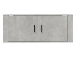 Suporte de TV multimídia prateleira de TV aparador de TV montado na parede adequado para sala de jantar sala de estar quarto 100 x 34,5 x 40 cm cinza 02_0027741*Helloshop26 Sale