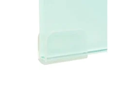 Suporte de TV/aparador/monitor de design prático para TV de vidro branco de 100 cm 2502222^Helloshop26 Hot