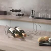 New Suporte empilhável para 12 garrafas modulável em t cinza Polytherm® Acessórios De Arrumação|Acessório Vinho E Bar
