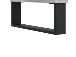 Suporte multimídia para TV prateleira para TV aparador para TV sala de jantar sala de estar quarto 100 x 34,5 x 44,5 cm madeira industrializada cinza 02_0025478 Móvel De Tv