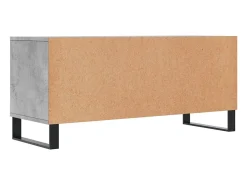 Suporte multimídia para TV prateleira para TV aparador para TV sala de jantar sala de estar quarto 100 x 34,5 x 44,5 cm madeira industrializada cinza 02_0025478 Móvel De Tv