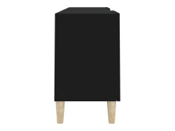 Suporte multimídia para TV prateleira para TV aparador armário para TV sala de jantar sala de estar quarto 150 x 30 x 50 cm madeira engenheirada preta 02_0026003^Helloshop26 Best