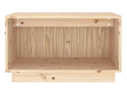 Suporte multimídia para TV prateleira para TV aparador armário para TV sala de jantar sala de estar quarto 60 x 35 x 35 cm madeira maciça de pinho marrom 02_0026134^Helloshop26 Online